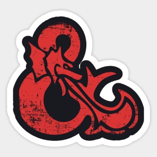 Ampersand Dungeons Dragons Retro Sticker